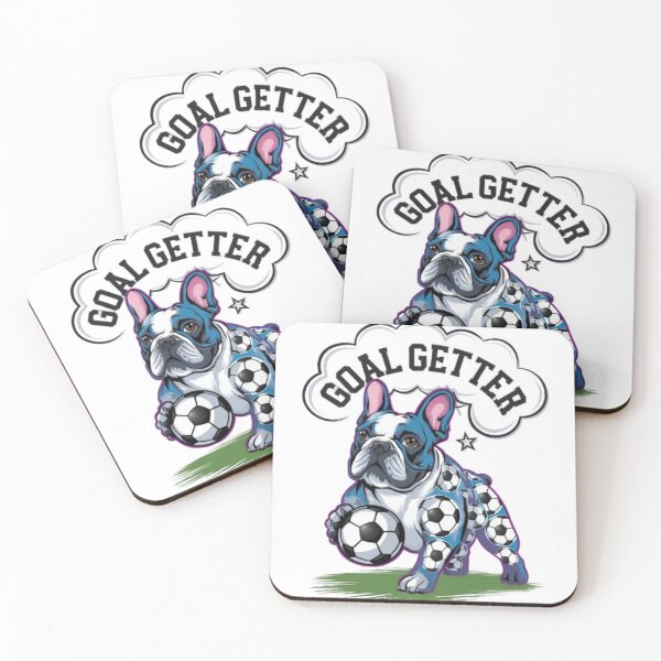 Item preview, Goal Getter French Bulldog Soccer Fun Design designed and sold by Petpixy.