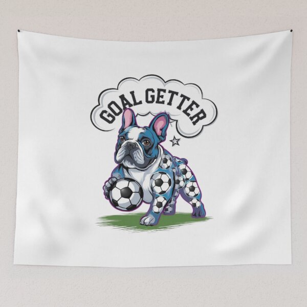 Item preview, Goal Getter French Bulldog Soccer Fun Design designed and sold by Petpixy.