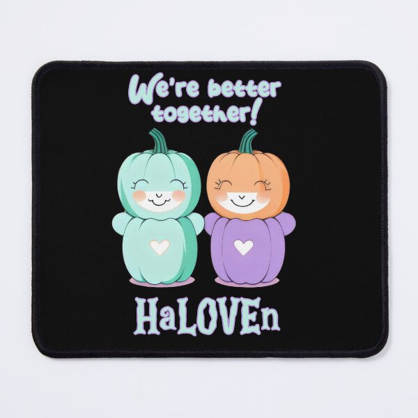 Artikelvorschau, Kawaii-Kürbis-Duo – „Zusammen sind wir stärker!“ HaLOVEn Design entworfen und verkauft von Prime-Studio.