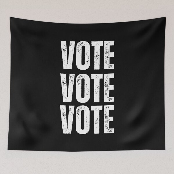 Item preview, VOTE VOTE VOTE Vote Blue Political Text Design designed and sold by EarthArtDesigns.