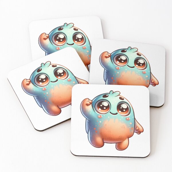 Item preview, Cute Adorable Blue Orange Monster Hello designed and sold by baebrand-art.