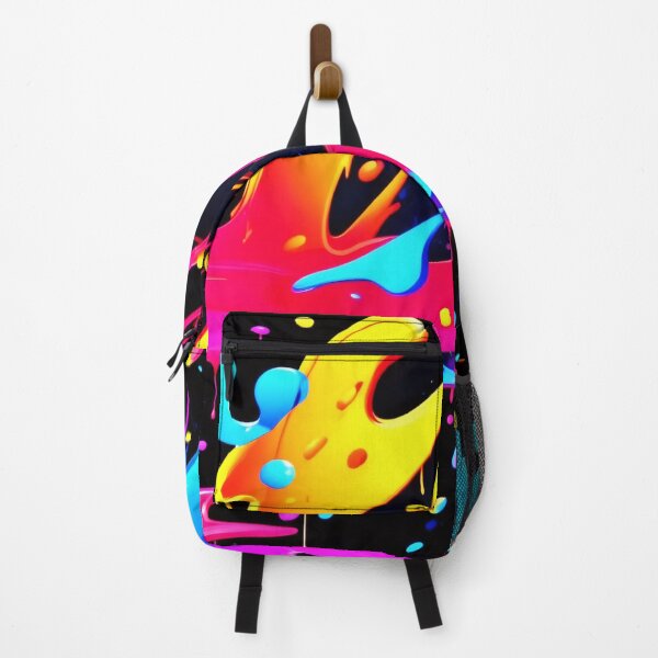Item preview, Bold and Bright Paint Splatter Art designed and sold by Health And Fitness Posts e-Store.