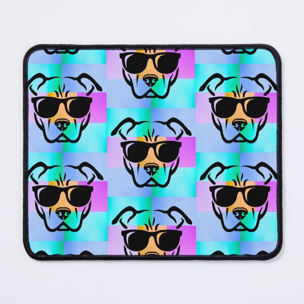 Item preview, Cool Sunglass-Wearing Pitbull – Vibrant Pop Art Dog Design designed and sold by Fredster1966.