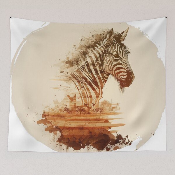 Item preview, Zebra and Savanna designed and sold by WildlifeSafari.