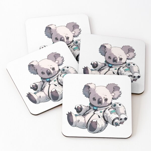 Item preview, Cute Koala Astronaut in Space Floating  designed and sold by RetroPop23.