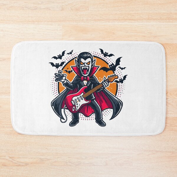 Item preview, Halloween vampire playing guitar designed and sold by vectorlove.