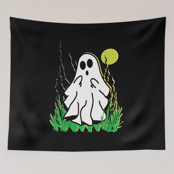 Item preview, little white ghost Halloween designed and sold by vibeno1.
