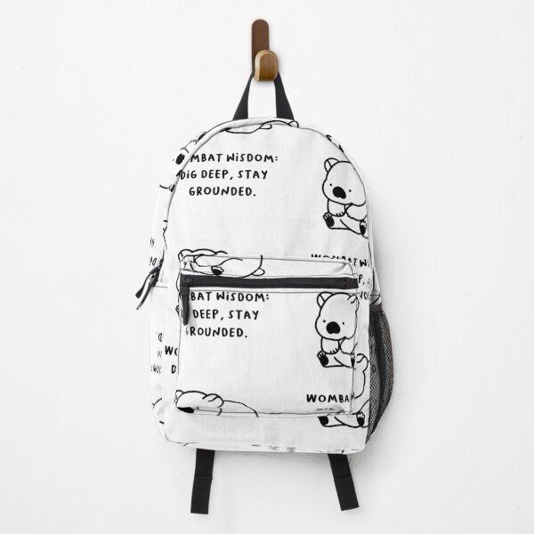 Item preview, "Wombat Wisdom: Dig Deep, Stay Grounded." designed and sold by RM-Journey.