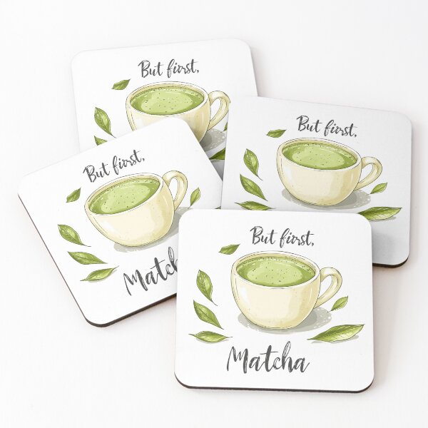 Item preview, But First, Matcha – Fun and Trendy Matcha Lover Design designed and sold by ArtfullyJua.