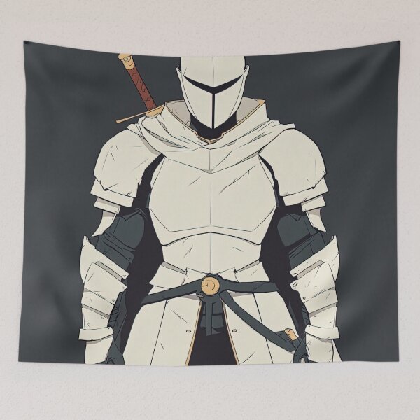 Item preview, White knight | Anime style designed and sold by ComicsFactory.