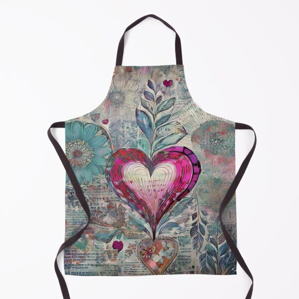 Item preview, Boho Abstract Pink Heart designed and sold by J Marielle Designs.
