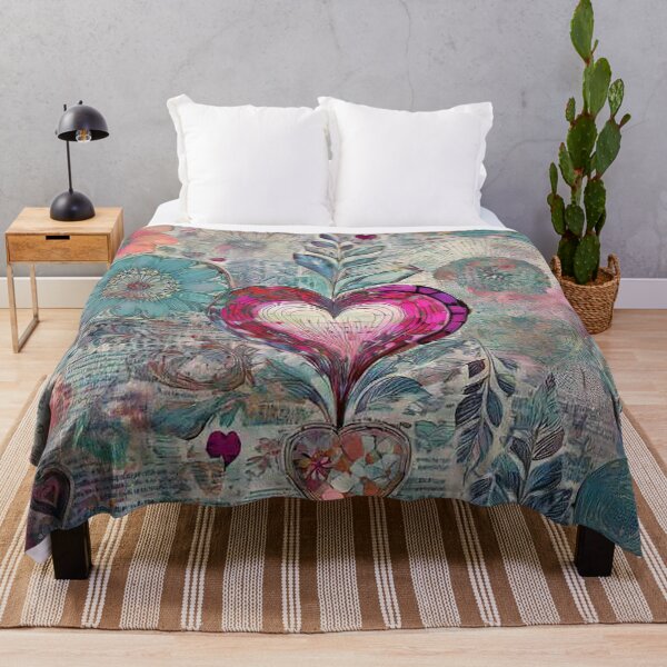 Item preview, Boho Abstract Pink Heart designed and sold by J Marielle Designs.