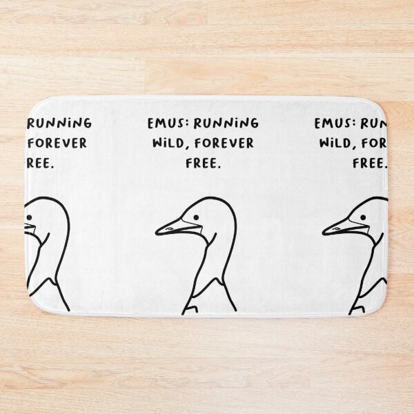 Item preview, "Emus: Running Wild, Forever Free." designed and sold by RM-Journey.