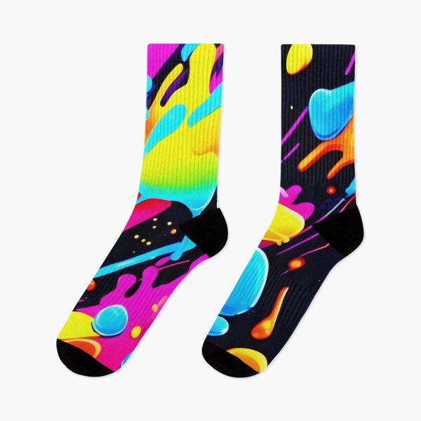 Item preview, Bright Neon Splashes in Abstract Artwork designed and sold by Health And Fitness Posts e-Store.
