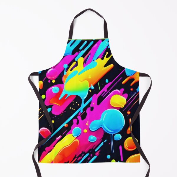 Item preview, Bright Neon Splashes in Abstract Artwork designed and sold by Health And Fitness Posts e-Store.