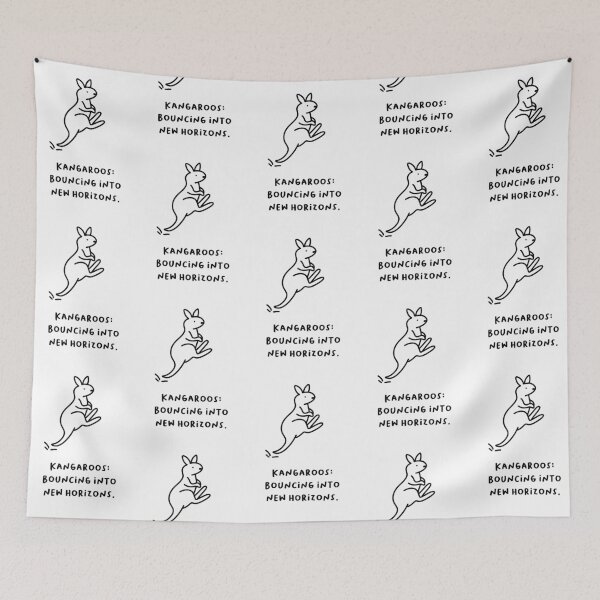 Item preview, "Kangaroos: Bouncing Into New Horizons." designed and sold by RM-Journey.