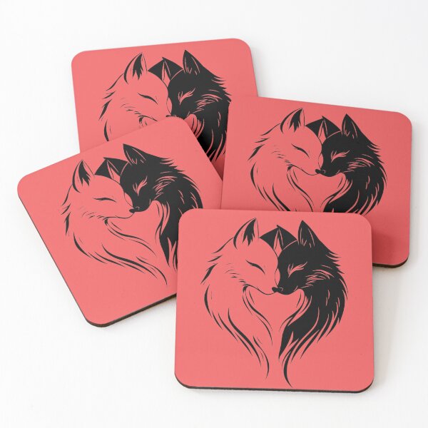 Item preview, Yin Yang Foxes - Minimalist Art designed and sold by Fab-Haven.