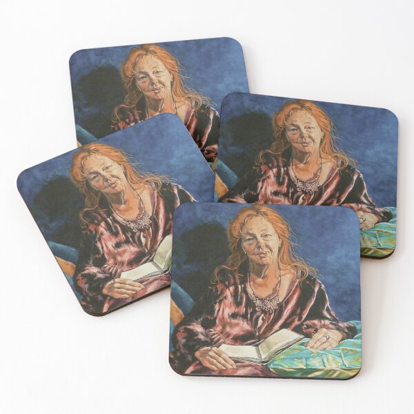 Item preview, Portrait of Kerry Greenwood.  Elizabeth Moore Golding© designed and sold by Elizabeth Moore Golding.