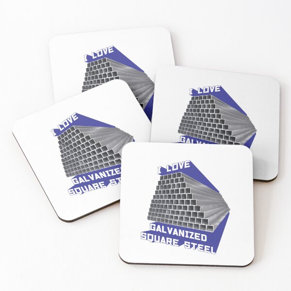Item preview, I Love Galvanized Square Steel designed and sold by iwearshorts.