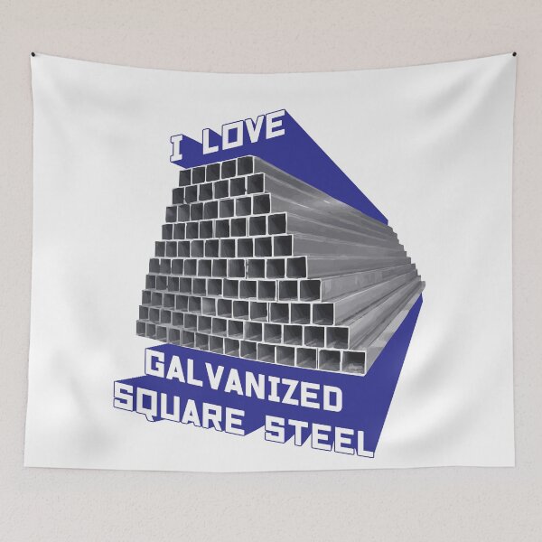 Item preview, I Love Galvanized Square Steel designed and sold by iwearshorts.
