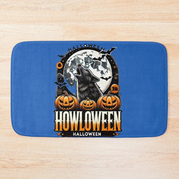 Item preview, Howloween Wolf Howling Under the Halloween  Moon designed and sold by leyfinder.