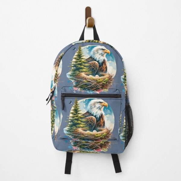 Item preview, Watercolor of PNW Eagle in nest designed and sold by Catherine Harrison.