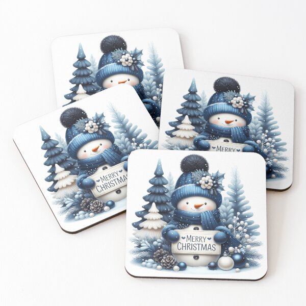 Item preview, Merry Christmas Snowman/Snowgirl designed and sold by MellowManatees.