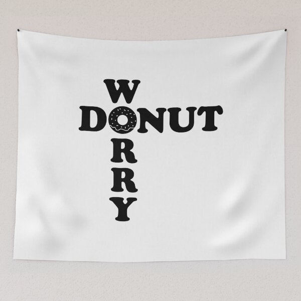Item preview, Donut Worry Cute Pun Sweet & Funny Illustration for Gifts designed and sold by ilyanadesign.