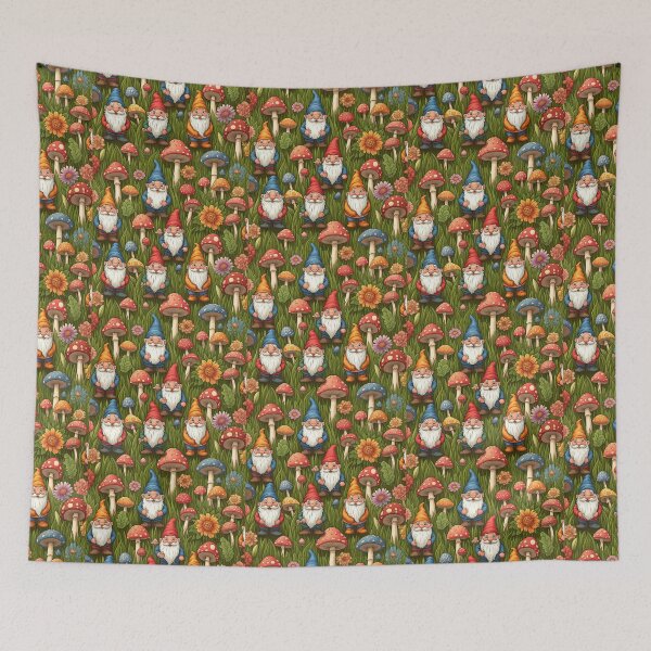 Item preview, Whimsical Garden: Playful Gnomes & Enchanted Mushrooms designed and sold by SeanOsShirts.