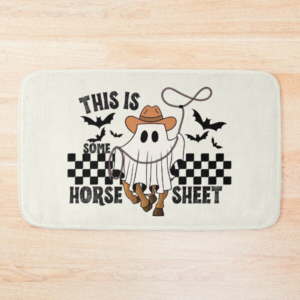Item preview, This Is Some Horse Sheet Halloween Bats Western Rodeo Retro T-Shirt designed and sold by SunfullyYours.
