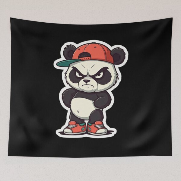 Item preview, Grumpy Panda Gangsta designed and sold by StickersRyous.