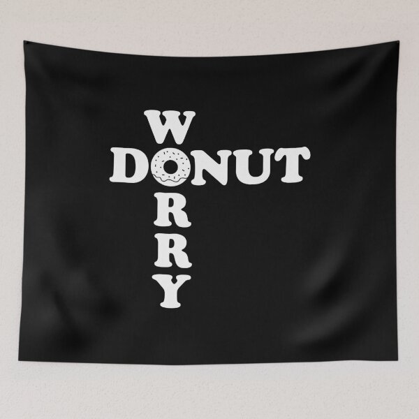 Item preview, Donut Worry Cute Pun Sweet & Funny Illustration for Gifts designed and sold by ilyanadesign.
