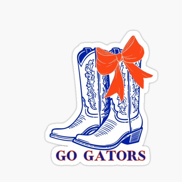 Vista previa del artículo con la obra «Botas vaqueras Coquette de UF Gators», diseñado y vendido por brookevestal.