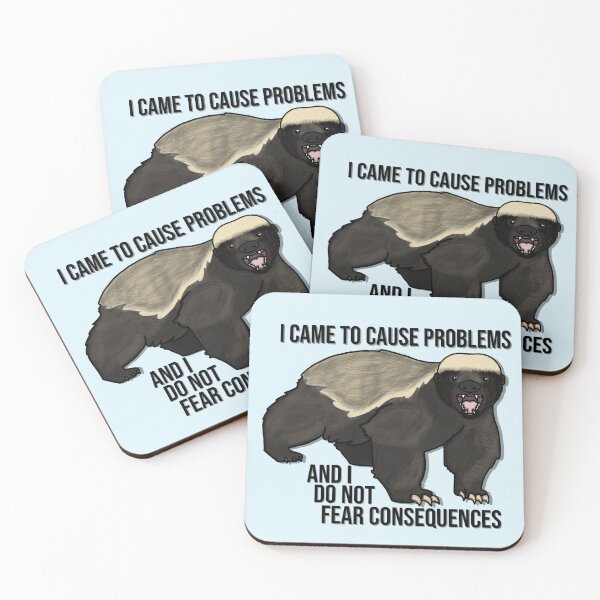 Item preview, Honey badger problem causer designed and sold by Puppy Bandits.