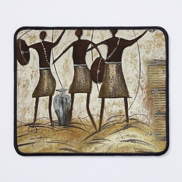 Item preview, Great Tribal Dancers, African artwork, Mud art, Black Art, Roots artwork designed and sold by Afrocarribe.