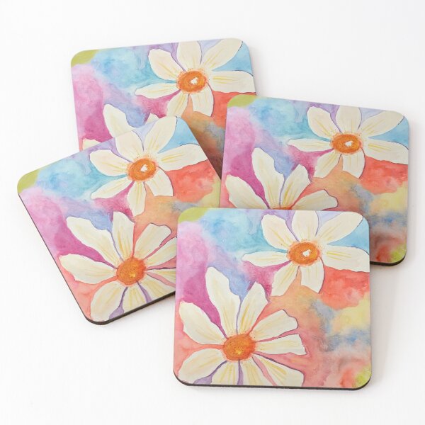 Item preview, Large abstract daisies designed and sold by donnaheronart.