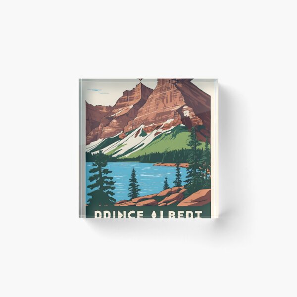 Item preview, Prince Albert National Park Canada Vintage Travel Tourism  designed and sold by TravelersGems.