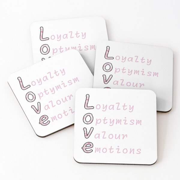Item preview, Characteristics of true love - pink design designed and sold by serenitkaaa.