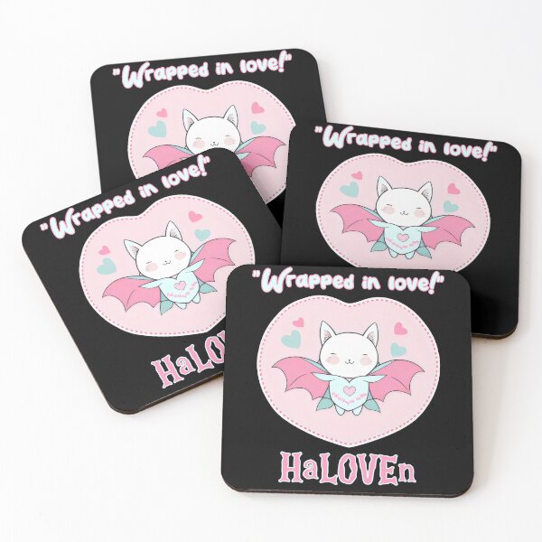 Item preview, Cute HaLOVEn Bat "Wrapped in Love" Heart Design designed and sold by Prime-Studio.