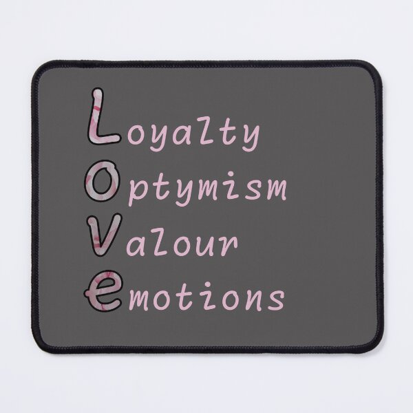 Item preview, Characteristics of true love - pink design designed and sold by serenitkaaa.