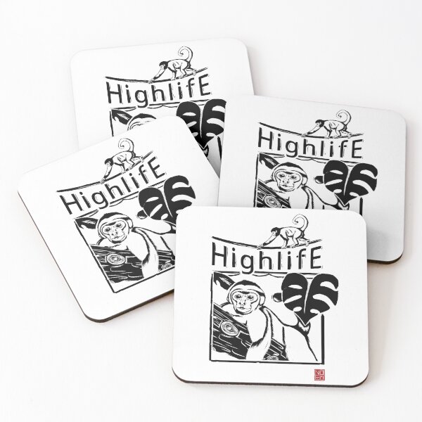 Item preview, Monkey Highline Black Print designed and sold by Noem-Prints.