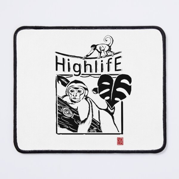 Item preview, Monkey Highline Black Print designed and sold by Noem-Prints.
