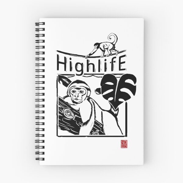 Item preview, Monkey Highline Black Print designed and sold by Noem-Prints.