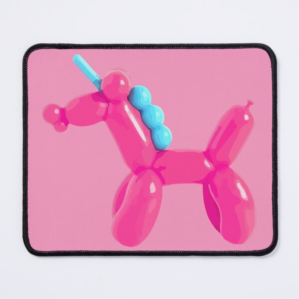Item preview, Balloon animal unicorn hot pink turquoise kawaii maximalist decor  designed and sold by Novel-ty.