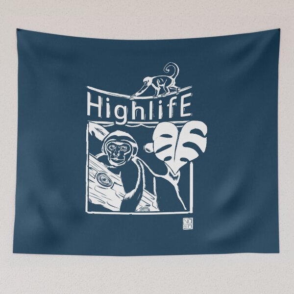 Item preview, Monkey Highline White Print designed and sold by Noem-Prints.
