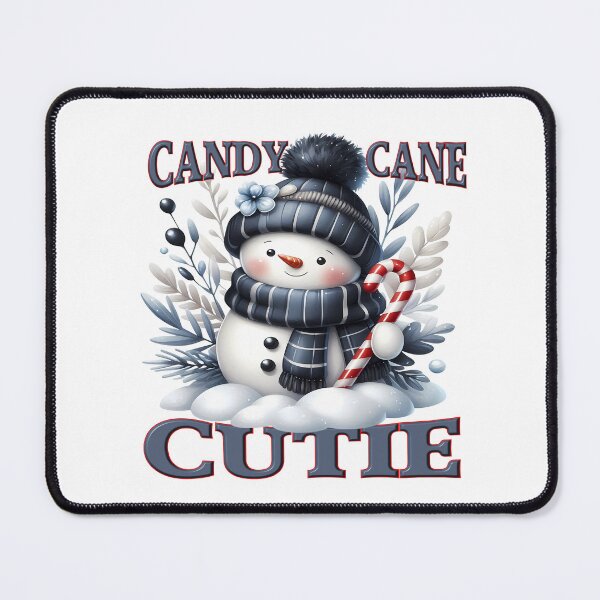 Item preview, Christmas Snowman Candy Cane Cutie designed and sold by MellowManatees.