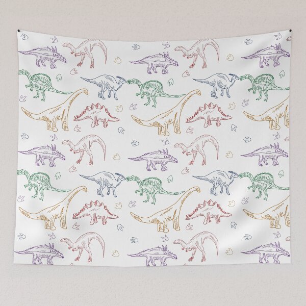 Item preview, Dinosaur skeleton set diplodocus, triceratops, t-rex, stegosaurus, parasaurolophus etc. designed and sold by melektesla.