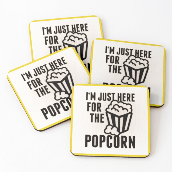 Item preview, Just Here for the Popcorn - Popcorn Meme - Perfect for Movie Lovers and Snack Enthusiasts designed and sold by Earth Nature Creations.
