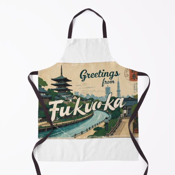 Item preview, Fukuoka Japan Postcard Vintage Retro Travel Vintage designed and sold by TravelPostcardGems.