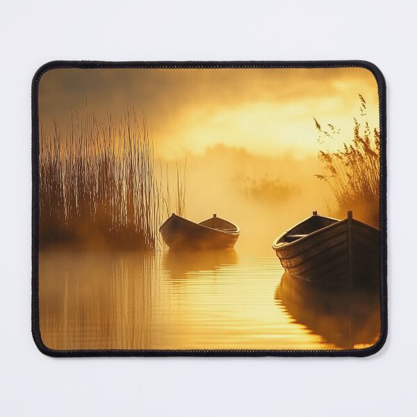 Item preview, Old Traditional Fishing Boats Between Reeds designed and sold by DigiCre8.